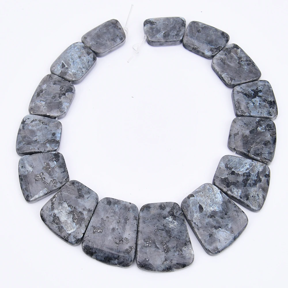 

APDGG Natural Deep Gray Flash Jaspers Stone Sector Shape Top Drilled Loose Beads 12.5'' Strand Jewelry Making DIY