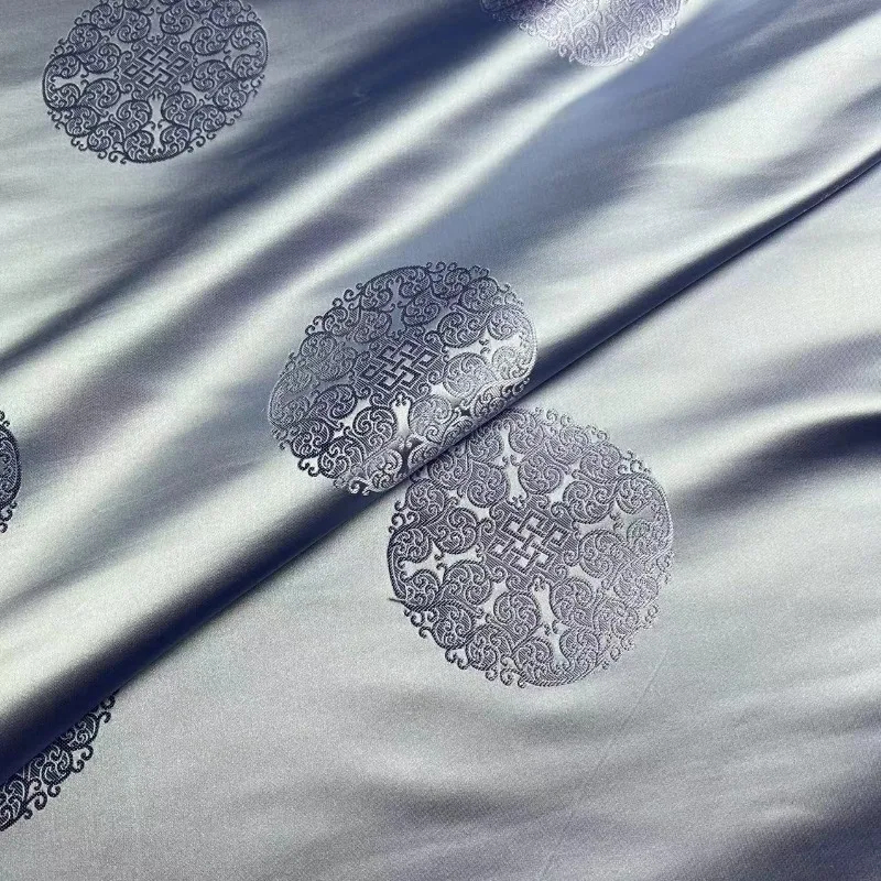 Chinese Jacquard Brocade Fabric Tang-mounted Majia Mongolian Robe Tibetan Robe Film and Video Decorative Cushion Pillow Group