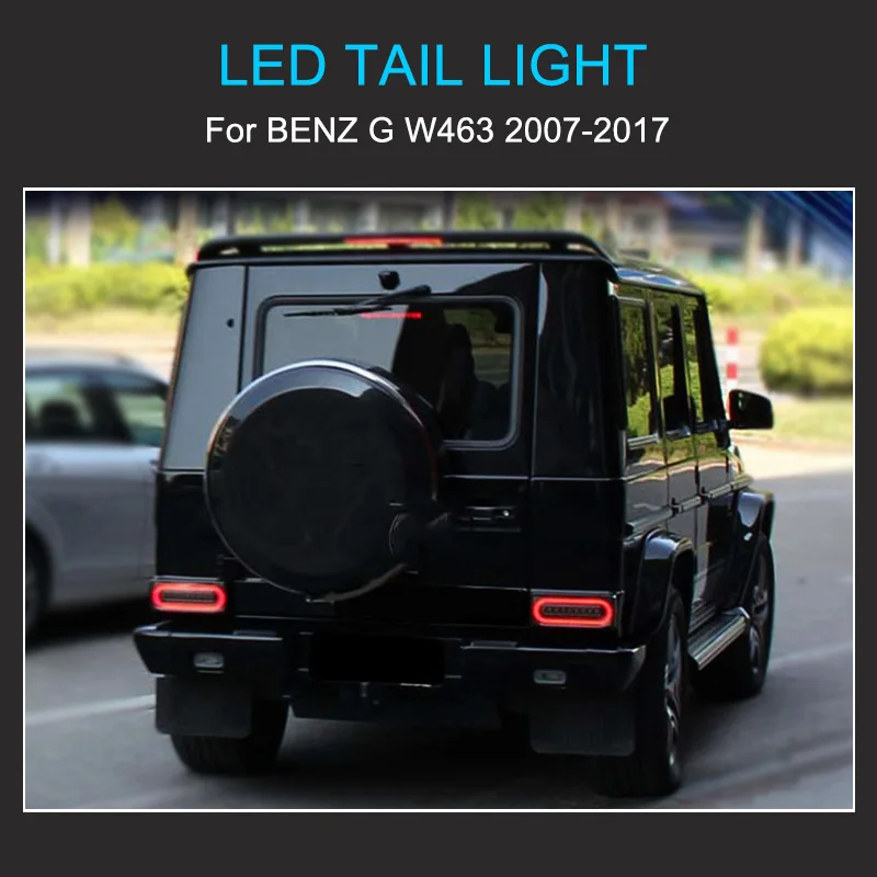 1 Paar Led-achterlicht Montage Voor Benz G Klasse W463 2007-2011 Achterlicht Plug En Spelen Met Led running Draaien Achterlichten