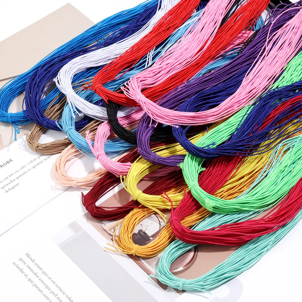 

Apx 25Yards/Pack Color Braided Elastic Cord Beading Craft Stretch Threads String for Jewelry Making DIY Bracelet Accessories ﻿