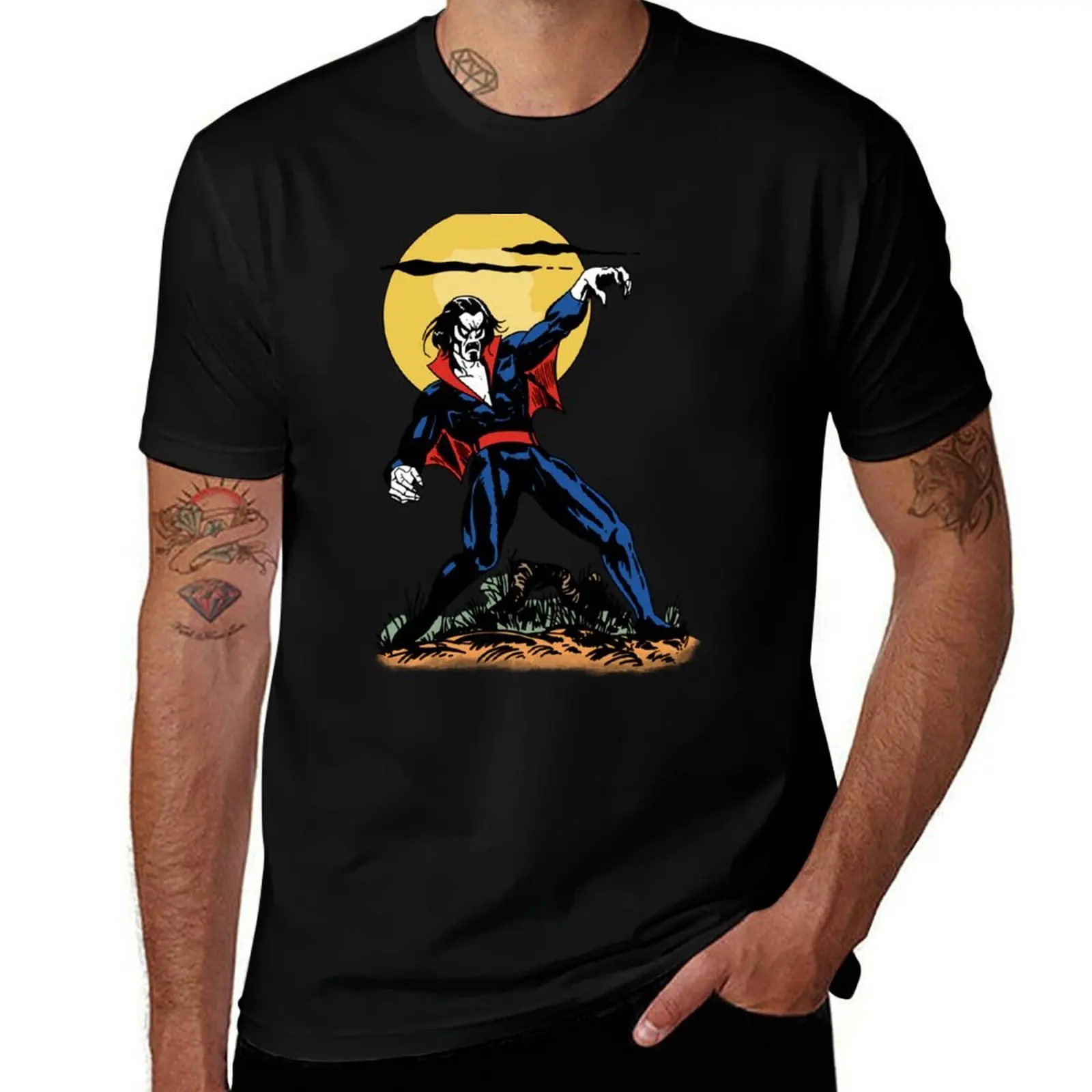 

Perfect Gifts For Men And Women The Living Vampire! (background) T-Shirt
