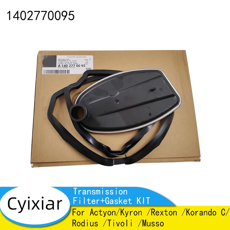 1402710080 1402770095 New Transmission Filter+Gasket KIT For Actyon/Kyron /Rexton /Korando C/Rodius /Tivoli /Musso