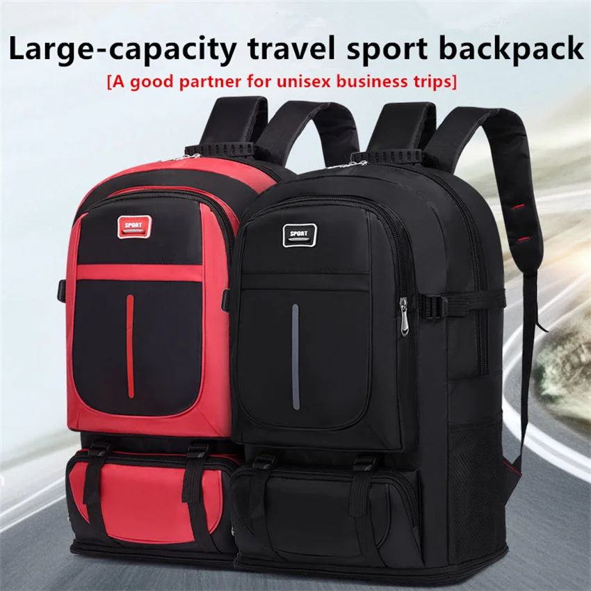 

100 L Mochila Expandable Large Capacity Oxford Backpack Outdoor Travel Bag Men's And Women's Luggage Travel Bag