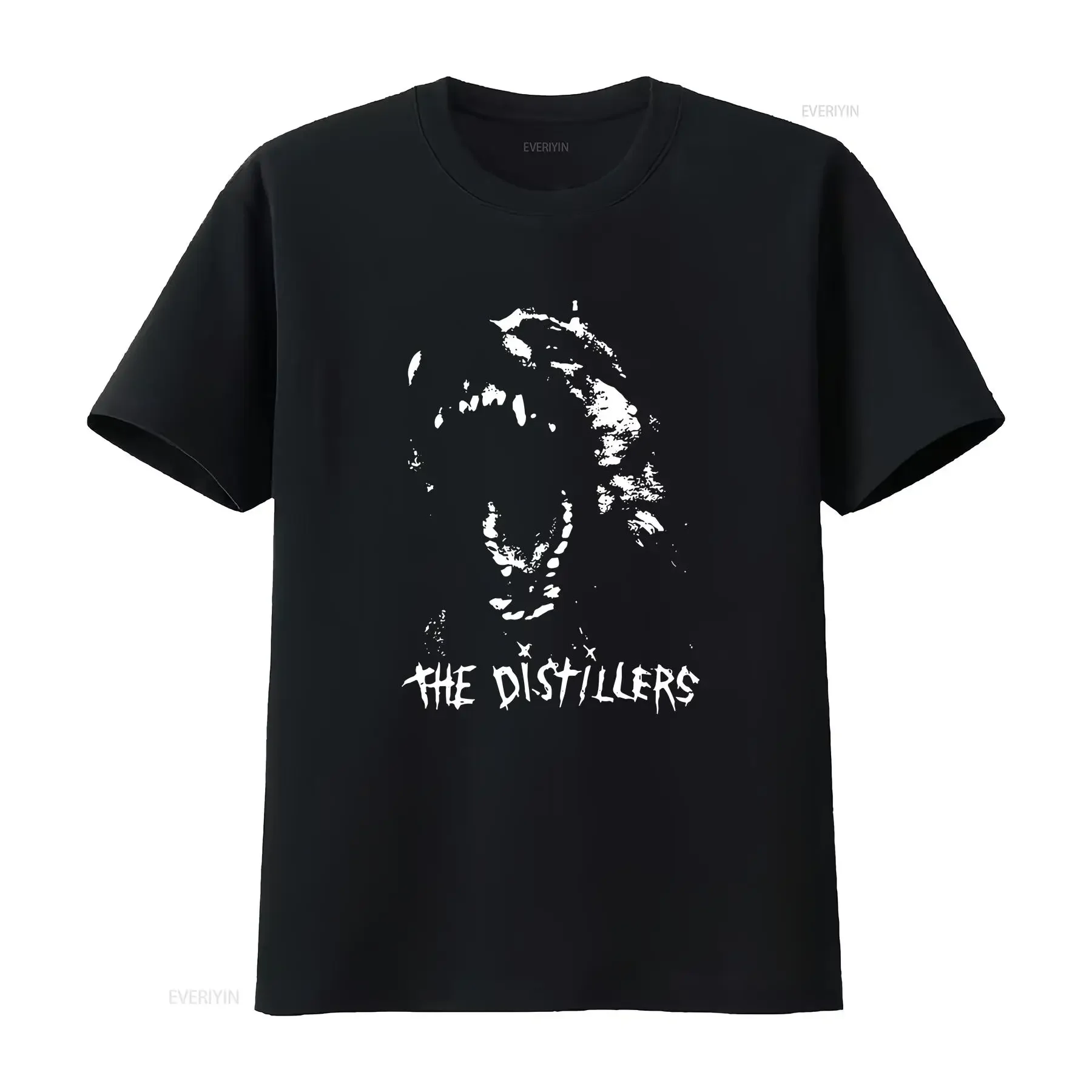 Retro THE DISTILLERS Band  Cotton Black All Size T Shirt MC326 vintage Washed Versatile fashion Casual designer clothes homme