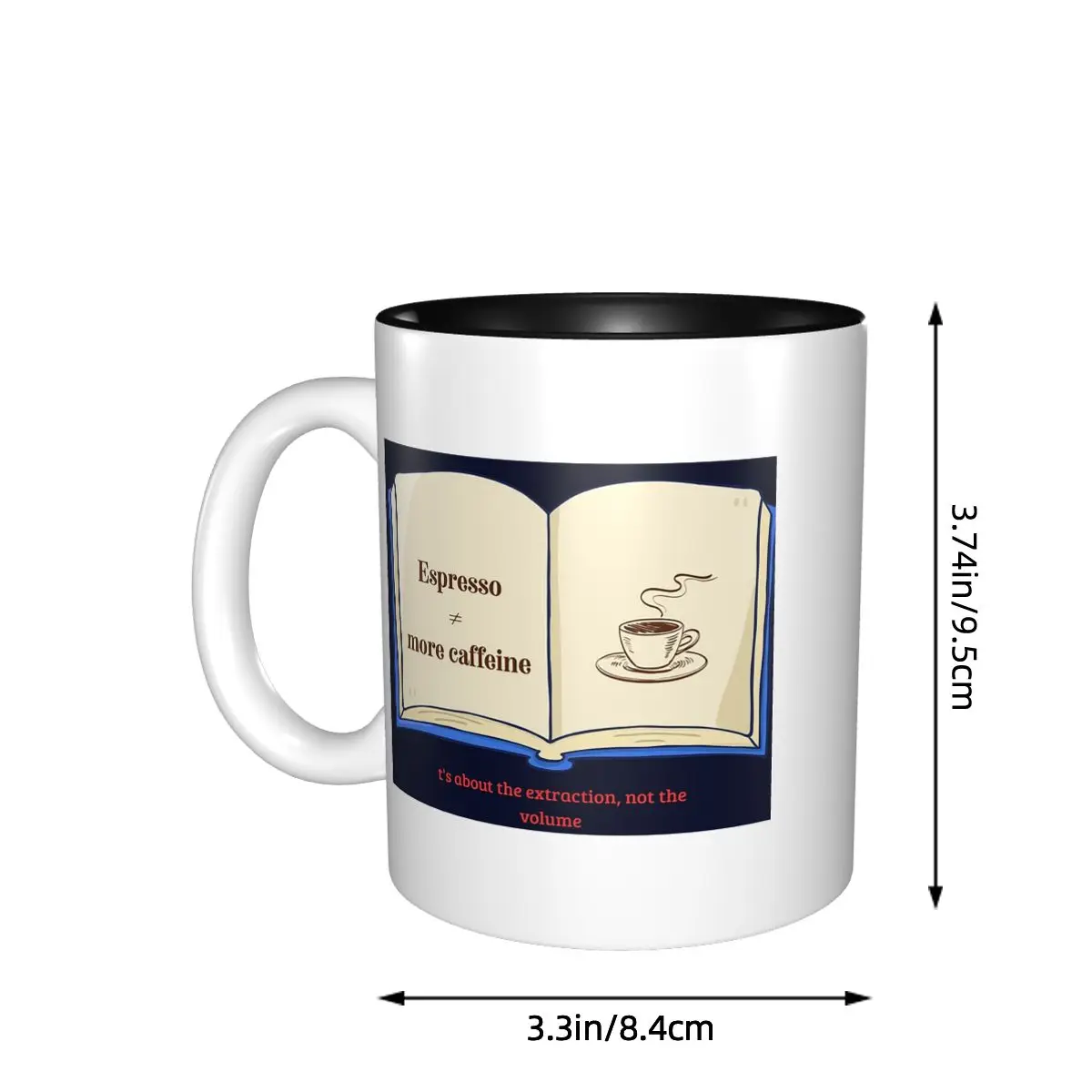 Coffee Knowledge Espresso Is Not Stronger Than Drip Mug Ceramic Coffee Cups Tea Mugs Milk Cup Drinkware Gifts for Woman Man