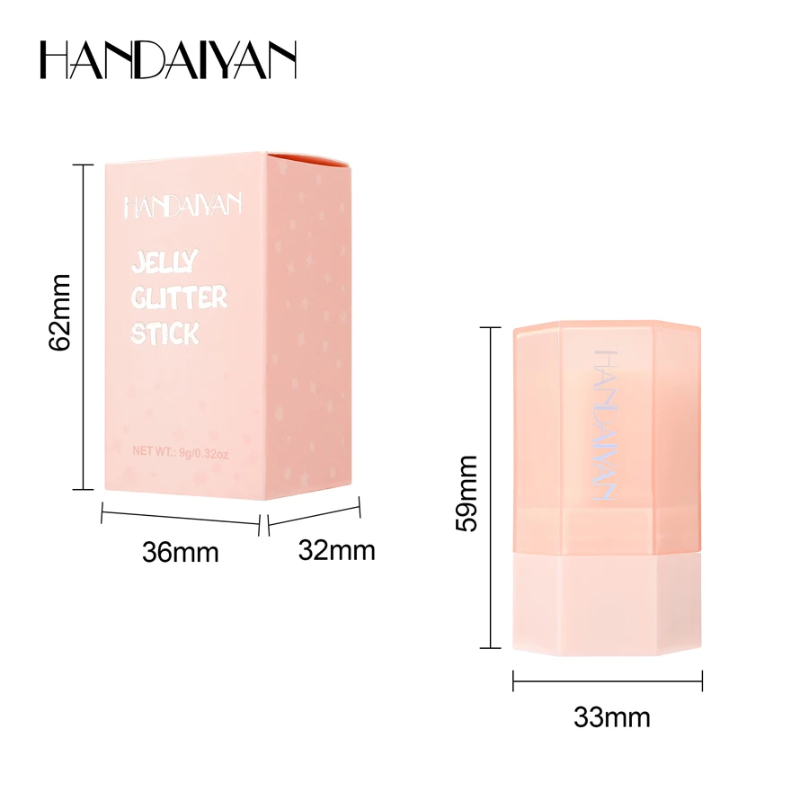 6 kleuren Jelly Highlighter Stick Verhelderende huidskleur Contouring Natuurlijke Stereo Concealer Blush Gezicht & Lippen Multifunctionele Stick