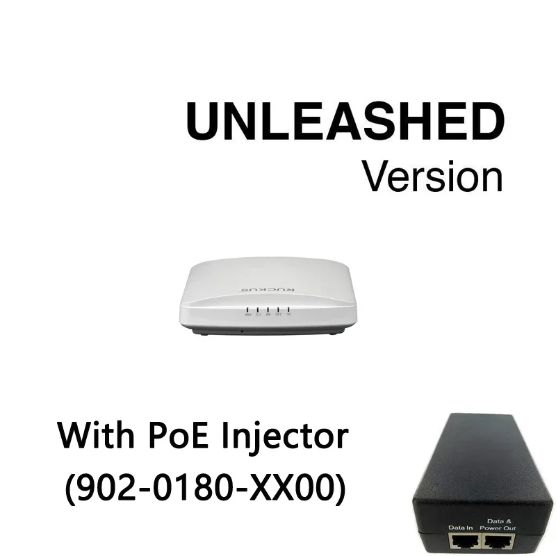 

Ruckus Wireless Unleashed R650 9U1-R650-WW00 9U1-R650-EU00+902-0180-XX00 PoE Adapter WIFI6 4x4 SU-MIMO MU-MIMO Indoor AP