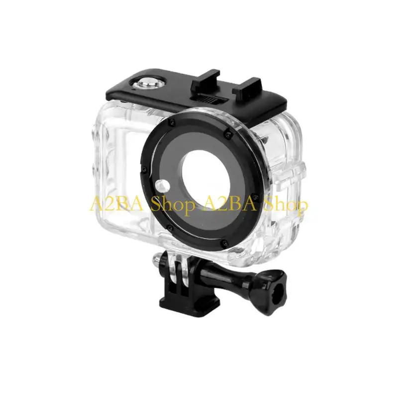 A2BA 50m Depth Waterproof Housing For 360 GO Action Camera Aluminum Alloy Durability Dive Case