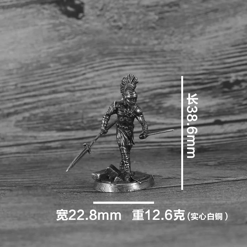 Solid Cupronickel Metal Special Forces Soldier Action Figures Toys Desktop Car Miniature Ornament Accessories Birthday Present
