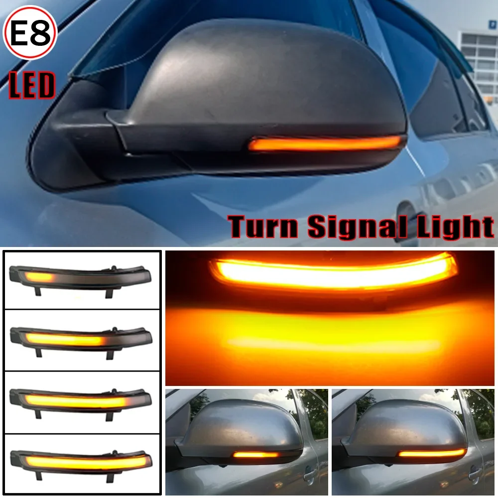 LED Dynamic Turn Signal Light For Skoda Octavia MK2 1Z3 1Z5 2009-2013 MK2 3T4 3T5 2008-2014 Flowing Water Blinker Flashing Light