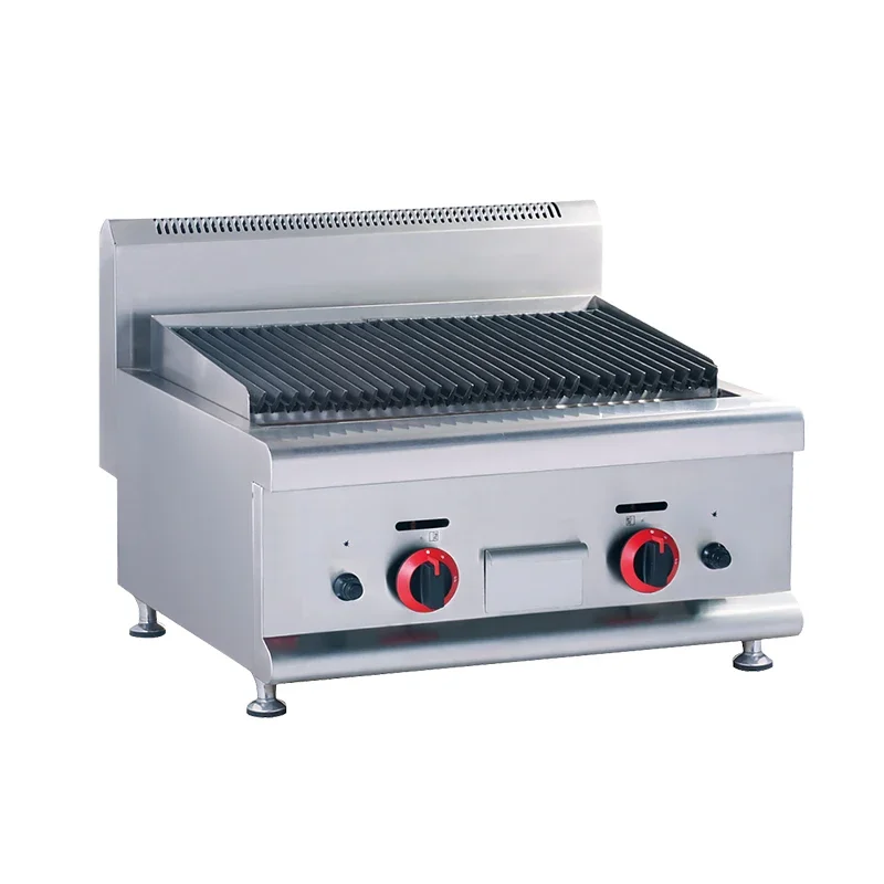 Commercial High Quality  Stainless Steel Counter Top Gas Barbecue Grill