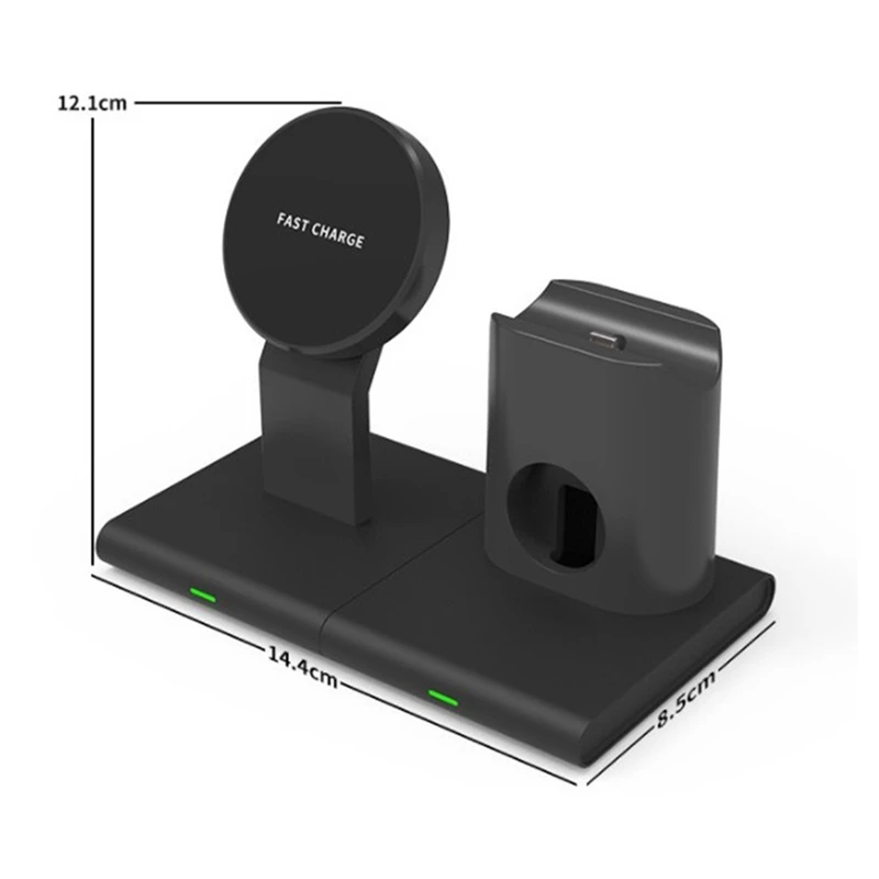 3 In 1 Magnetic Wireless Charger Fast Charging Station For Iphone 13 Pro Max Mini Charging Dock For Apple Watch