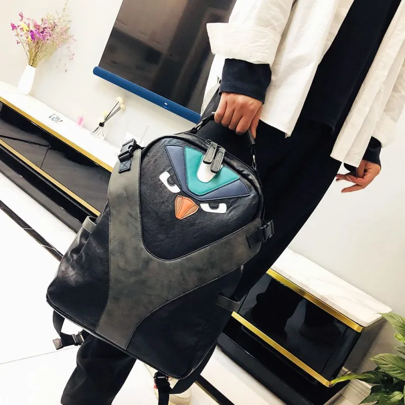 Men's backpack, fashionable and trendy backpack, casual computer bag, large capacity travel bag