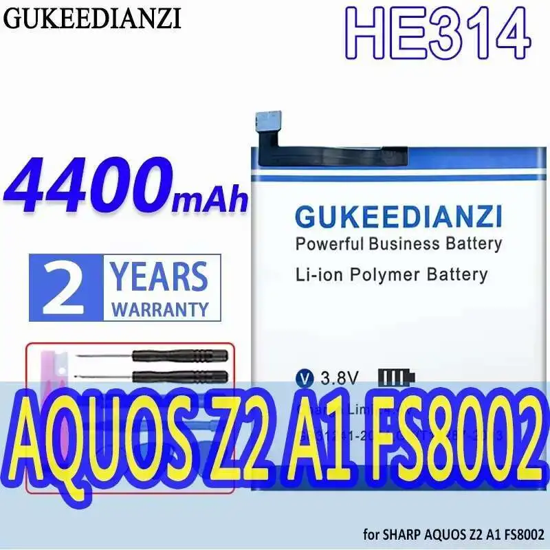 

Mobile Phone Battery Premium Replacement Lightweight 4400Mah For Sharp Aquos Z2 A1 FS8002 HE314