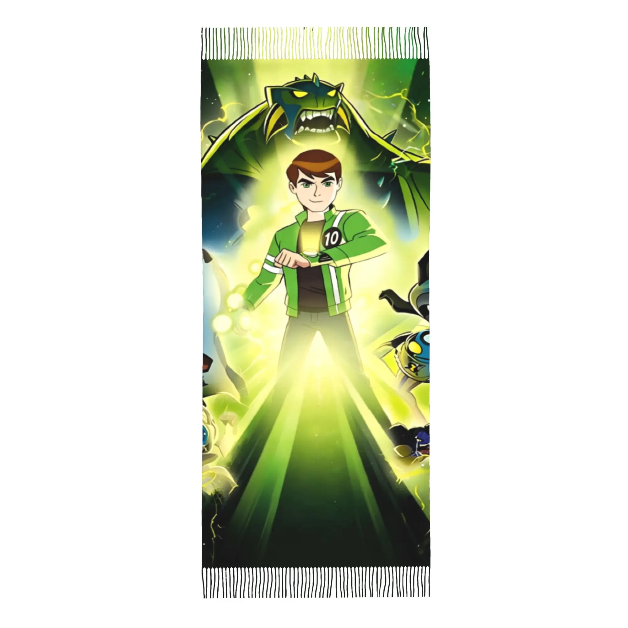 Adult Ben TennysonTassel Scarf B-Ben 10 In Winter Popular Integrated Warmth Gifts Wrap