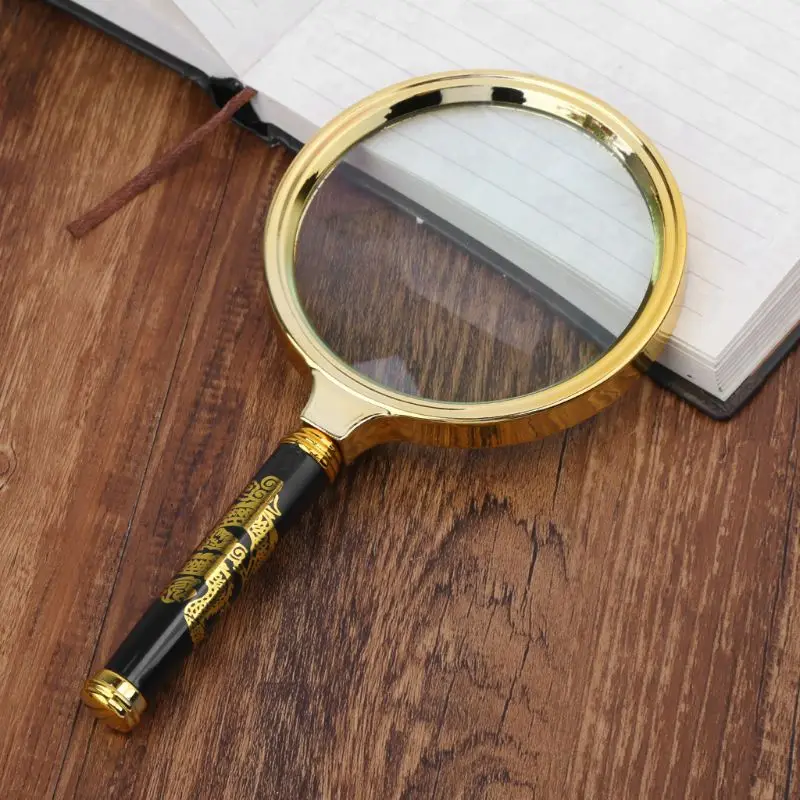 Magnifying Glass 10X Lens Handheld Illuminated Reading for Seniors Read Coins Stamps Map Inspection Macular DropShipping