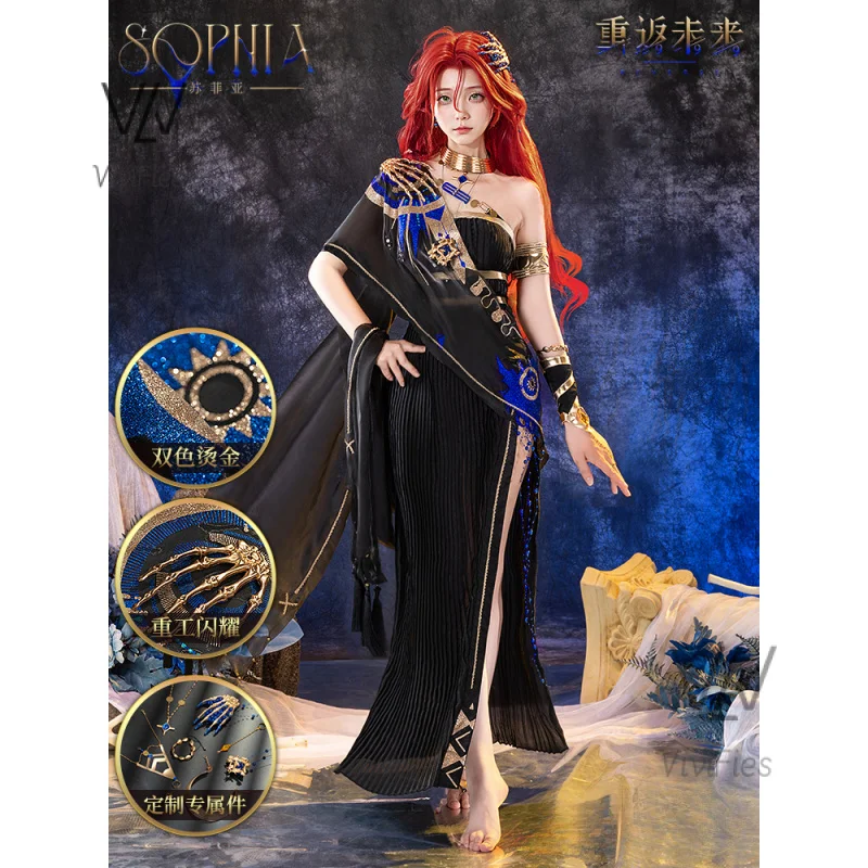 

Reverse:1999 Sophia Game Suit Gorgeous Dress Uniform Cosplay Costume Halloween Party Role Play Outfit Women S-3XL Latest styles