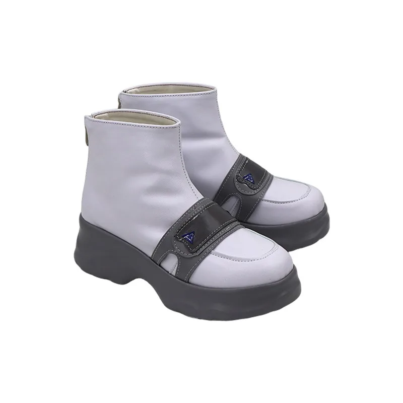 Nikke Biancaneve Scarpe Cosplay Stivali di Carnevale di Halloween Accessori Anime Scarpe in pelle PU Puntelli Cosplay Realizzati su misura