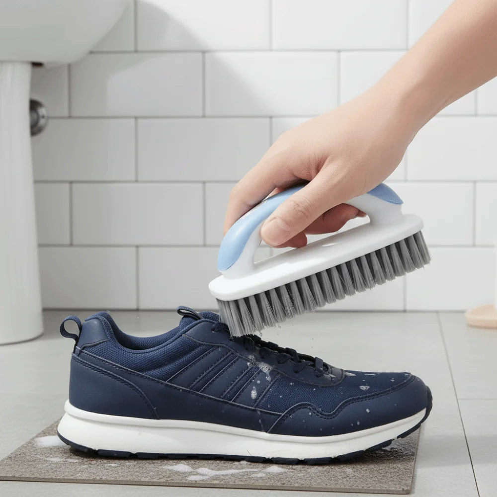 

Portable Laundry Stain Scrubber Soft Bristle Long Handle Cleaning Brush Set Dense Bristle Laundry Brush Clothes Care