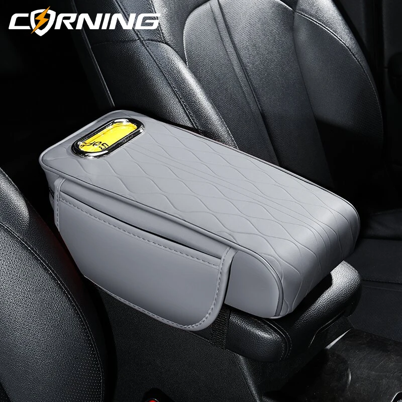 Car Center Armrest Box Extension Pad Car Tissue Box Storage Bag Multi-function Three-in-one Armrest Hand Rest Universal Arm Mat