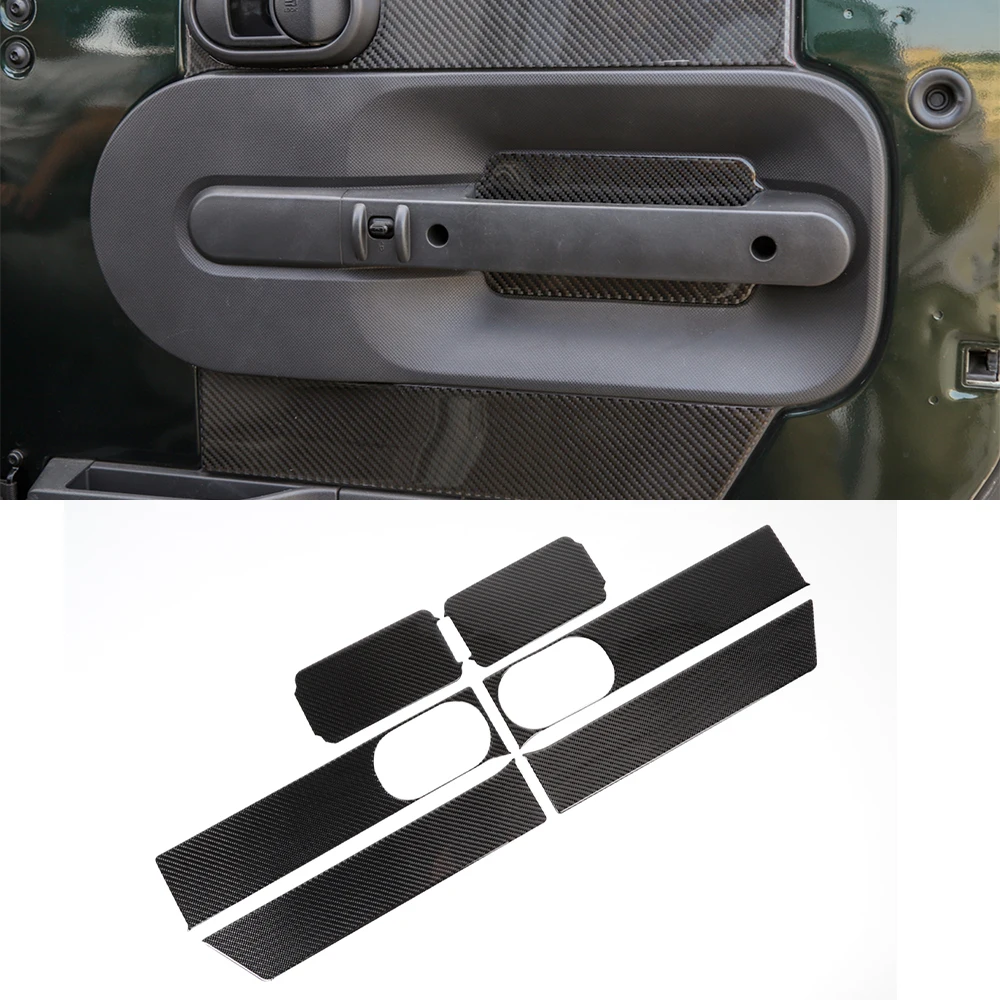 Front Rear Door Panel Decoration Trim Cover Decals for Jeep Wrangler JK 2007 2008 2009 2010 Unlimited Car Interior Accessories