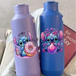 Cartoon Lilo & Stitch UV DTF naklejka na butelkę wody niestandardowe DIY kubek na wodę naklejka transferowa UV Cartoon Stitch naklejka transferowa