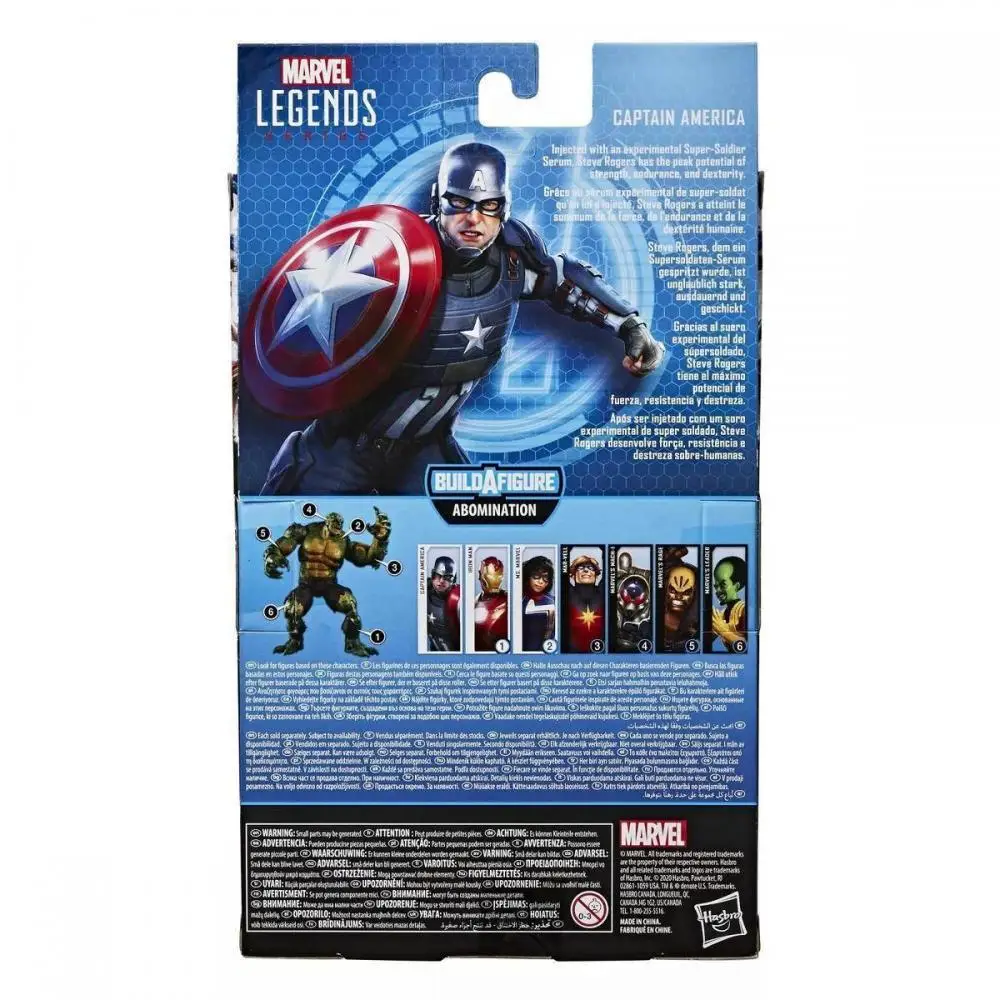 Hasbro Marvel Legend Gamerverse Avengers Captain America 6 inci tokoh aksi hadiah ulang tahun