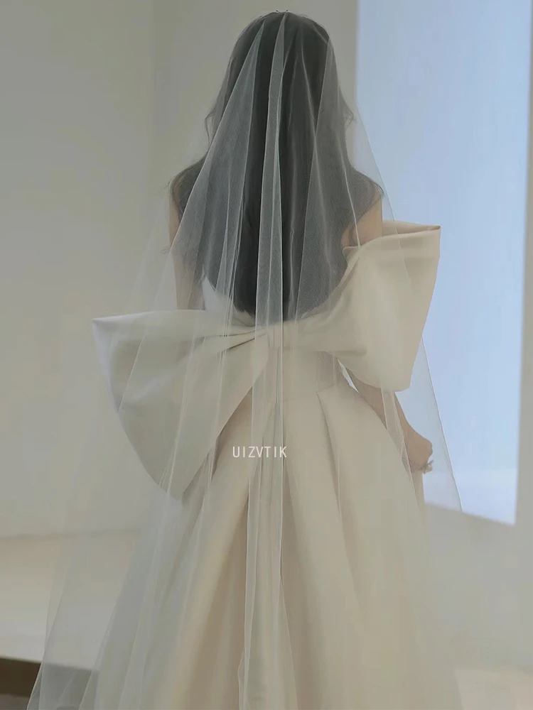 2025 Bianco Coreano Matrimonio Organza A-line Corsetto senza spalline Abiti da sposa Personalizzato Semplice Matrimonio Istantanea Abiti da festa nne Garona
