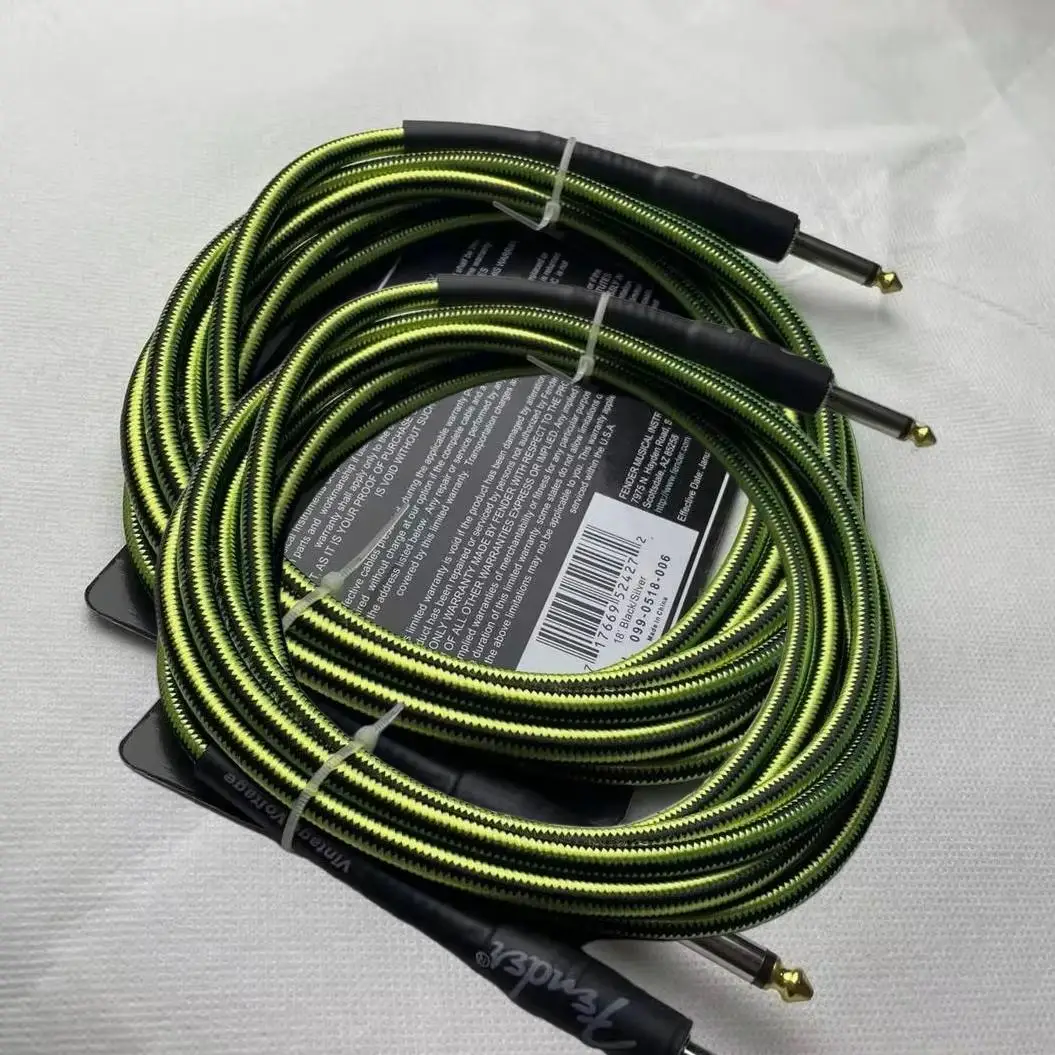 Factory Direct Electric Guitar Audio Cable Reduced Noise Output Lines 3M Length For Strat Tele&Bass
