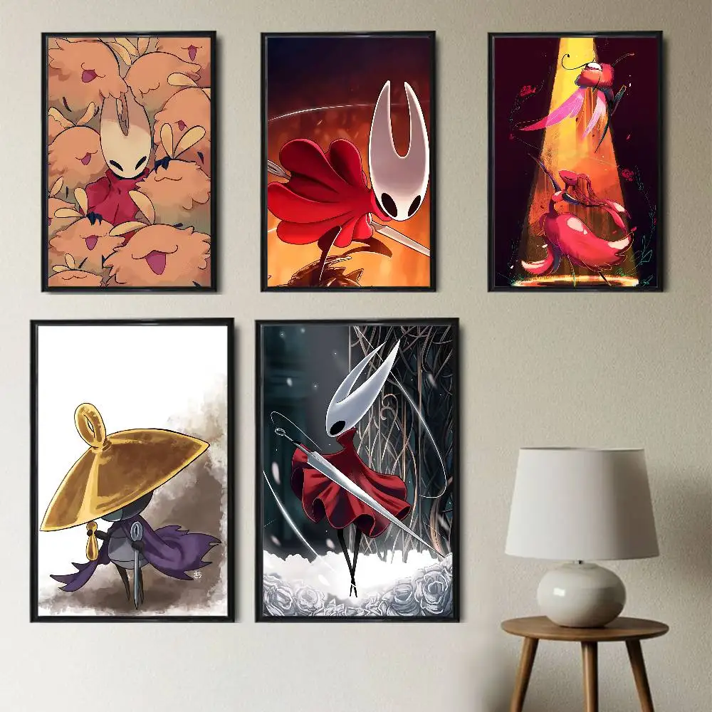 

Sherma Hollow Knight Silksong Hornet Poster Prints Wall Art Picture Painting Gift Living Room Restaurant Bar Large Dec Sticker