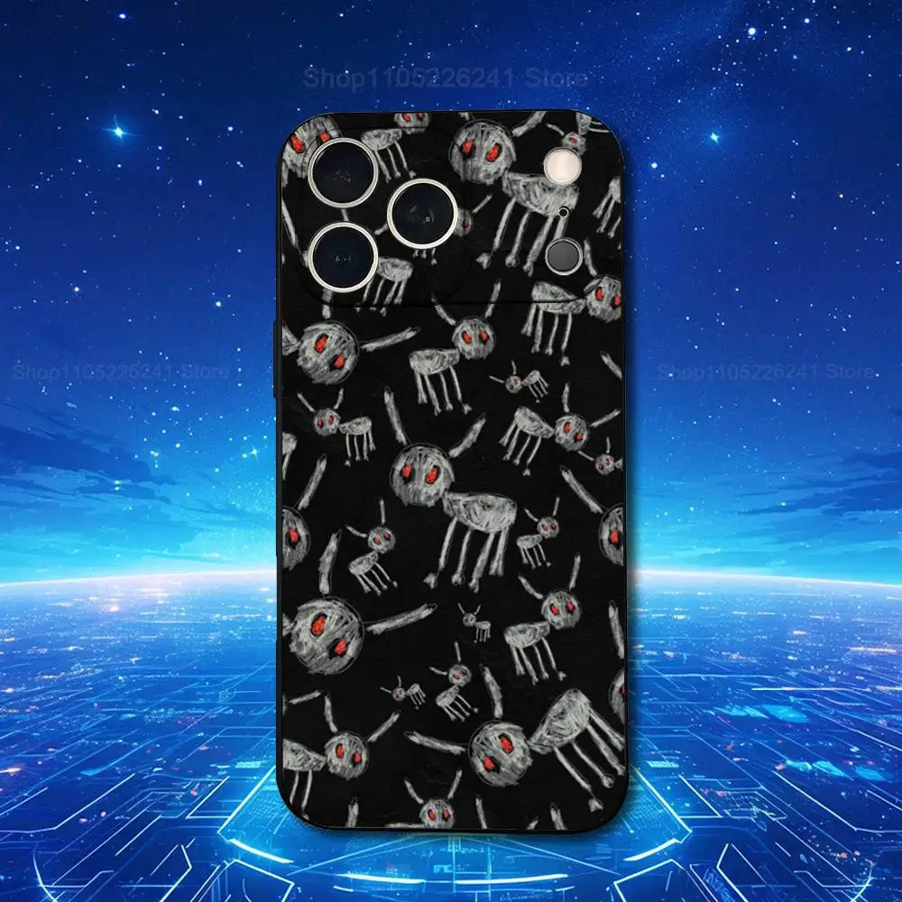 هاتف مغني الراب D-Drakes لهاتف iPhone 13,12,15,14,11,16,17,Plus,Pro Max,XS,X,XR,SE,Mini,8,7,Soft Silicone Black #4