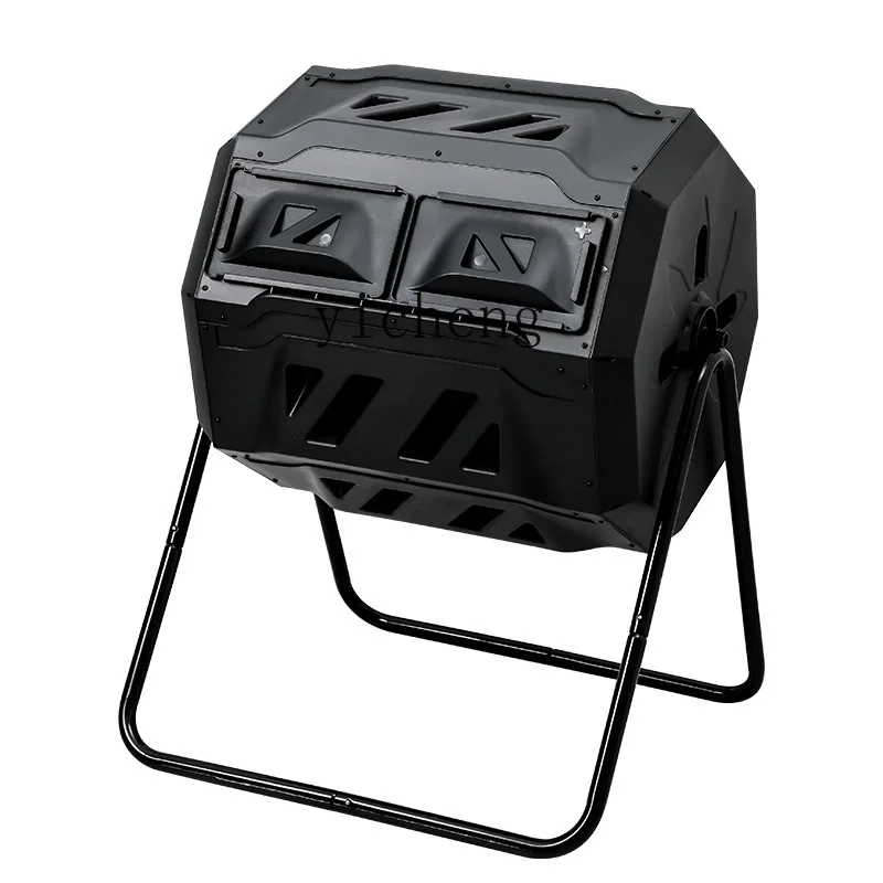 

Xl Compost Bucket Deciduous Gardening Tools Plastic Roller Storage Box Organic Fertilizer Tilting Fermentation Machine