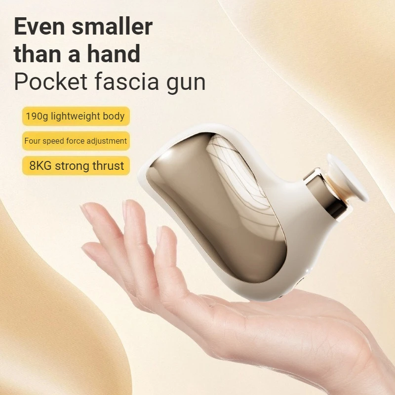 Powerful Mini Fascia Machine Gun Lightweight Wireless Portable Durable Low-noise Fascia Massage Bionic Body Massage Device