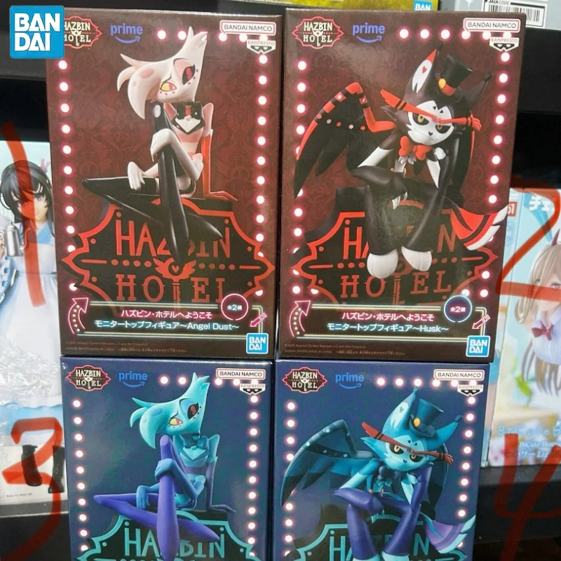 新しいオリジナルバンダイナムコバンプレストハズビンホテルエンジェルダストpvcアニメフィギュアモデルコレクターデスクトップ装飾玩具ギフト在庫あり