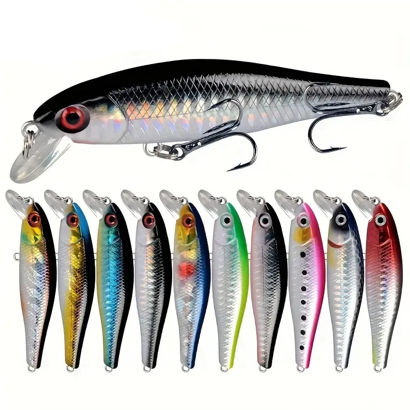 1 Stück Angelköder Minnow Köder Wobbler Karpfenangeln Cranbait Pesca Swimbait Jerkbait