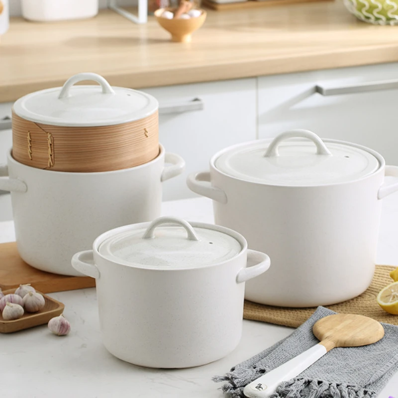 

Japanese-Style High Temperature Resistant Stone Pot Casserole for Making Soup Large Capacity Ceramic Pot Chinese Casseroles Gas