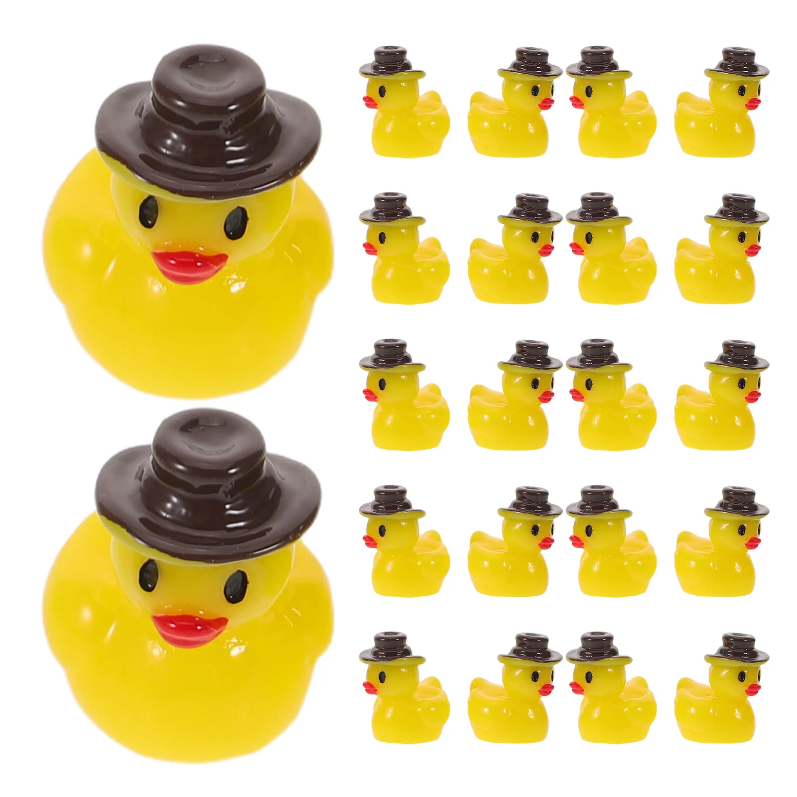 

50 шт., мини-ковбойские смоляные утки, украшения в западном виде животных, сказочный сад, мох, пейзаж, аквариум, ковбойская смоляная утка