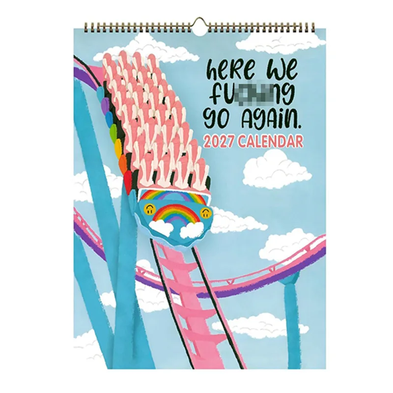 2027 Calendar Funny Sarcastic 12 Month Planner Calendar Creative Quirky Decor Novelty Gag Gift for Friends Office Home Decorate