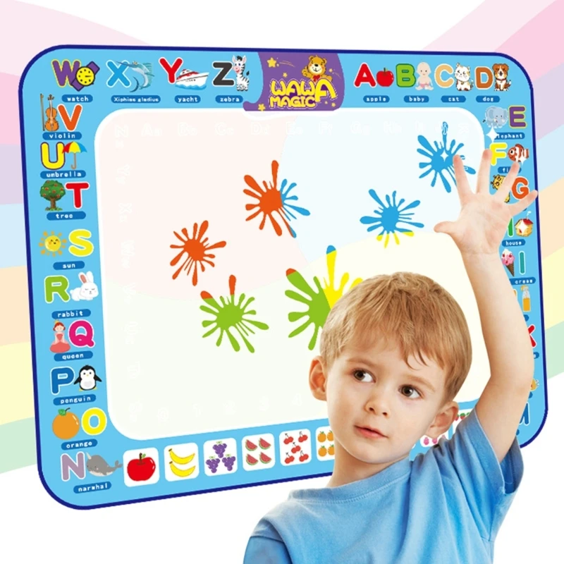 Kids Drawing Pad Water Painting Board Aquas Coloring Mat Mess Drawing Mat Y3NC