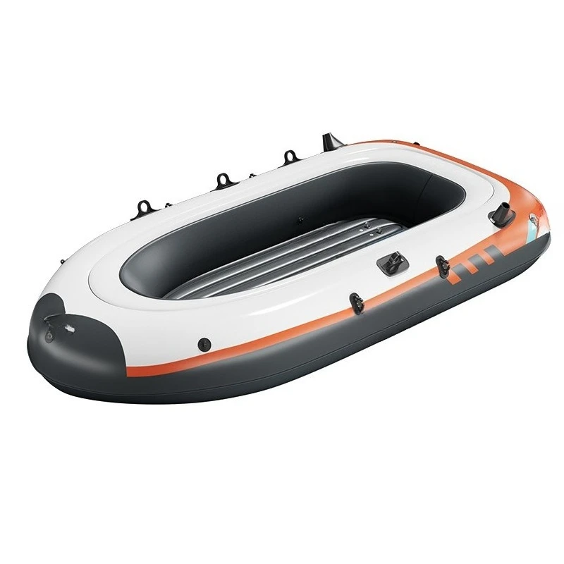 Kayak Inflatable Thickened Outdoor Family Fishing Boat Wear Resistant Elevated Assault Boat Multiplayer Rafting Inflatable Boat