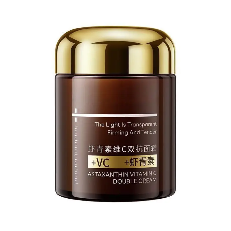 Astaxanthin & Vitamin C Dual Defense Cream, Antioxidant Anti-Wrinkle Face Moisturizer, Firming & Hydrating