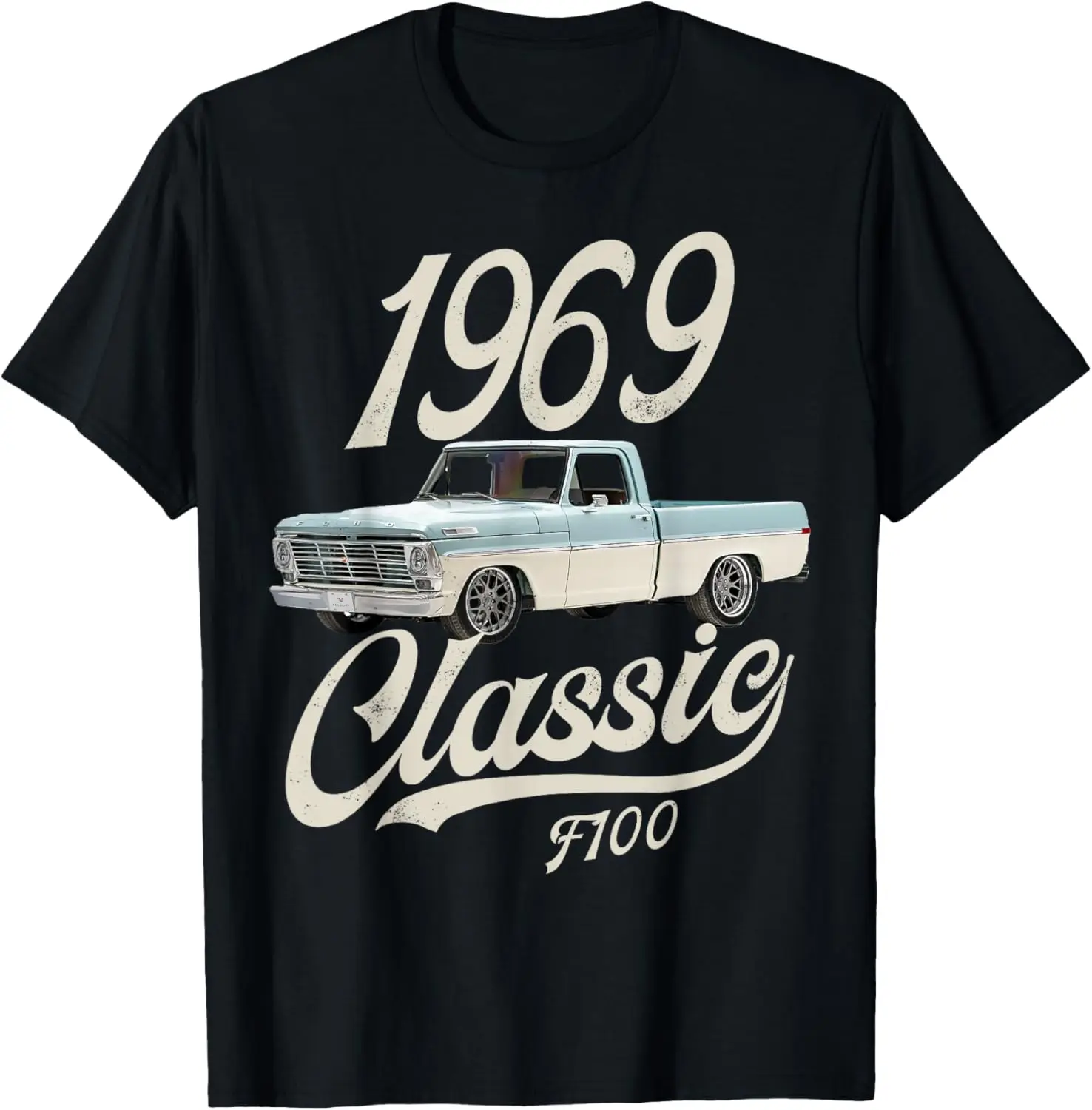 

Классическая сине-белая футболка f100 1969 года