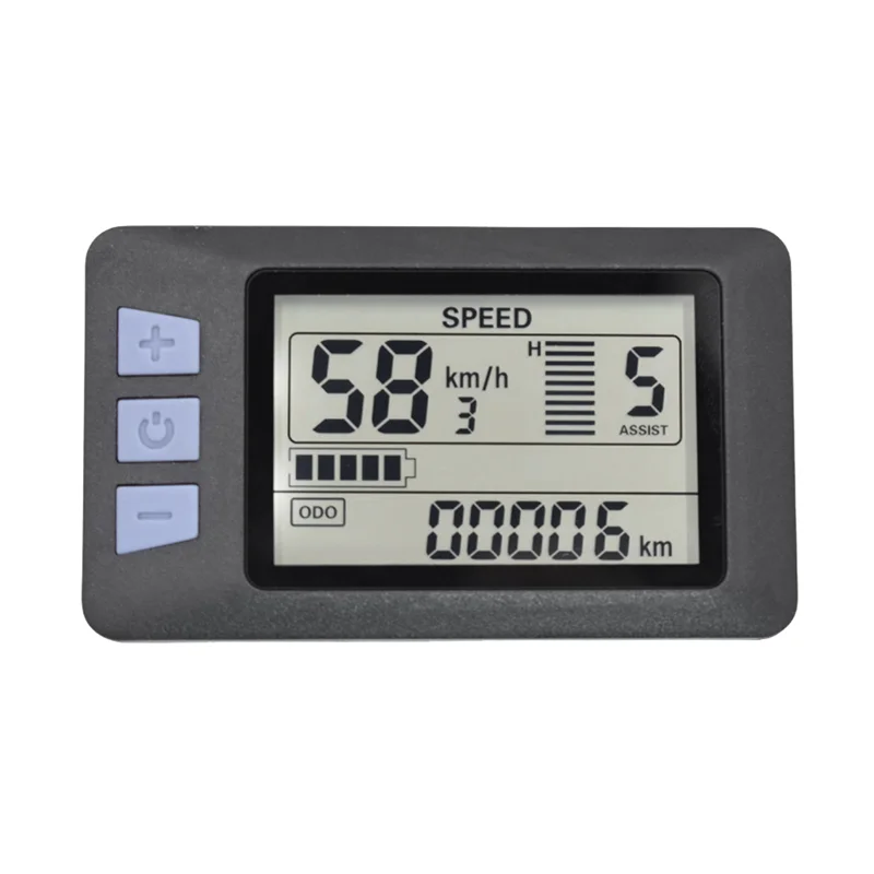 

AU35 P3H LCD Display Meter Dashboard 24V 36V 48V 60V Electric Bike Meter Display Panel for Electric Scooter(5PIN)