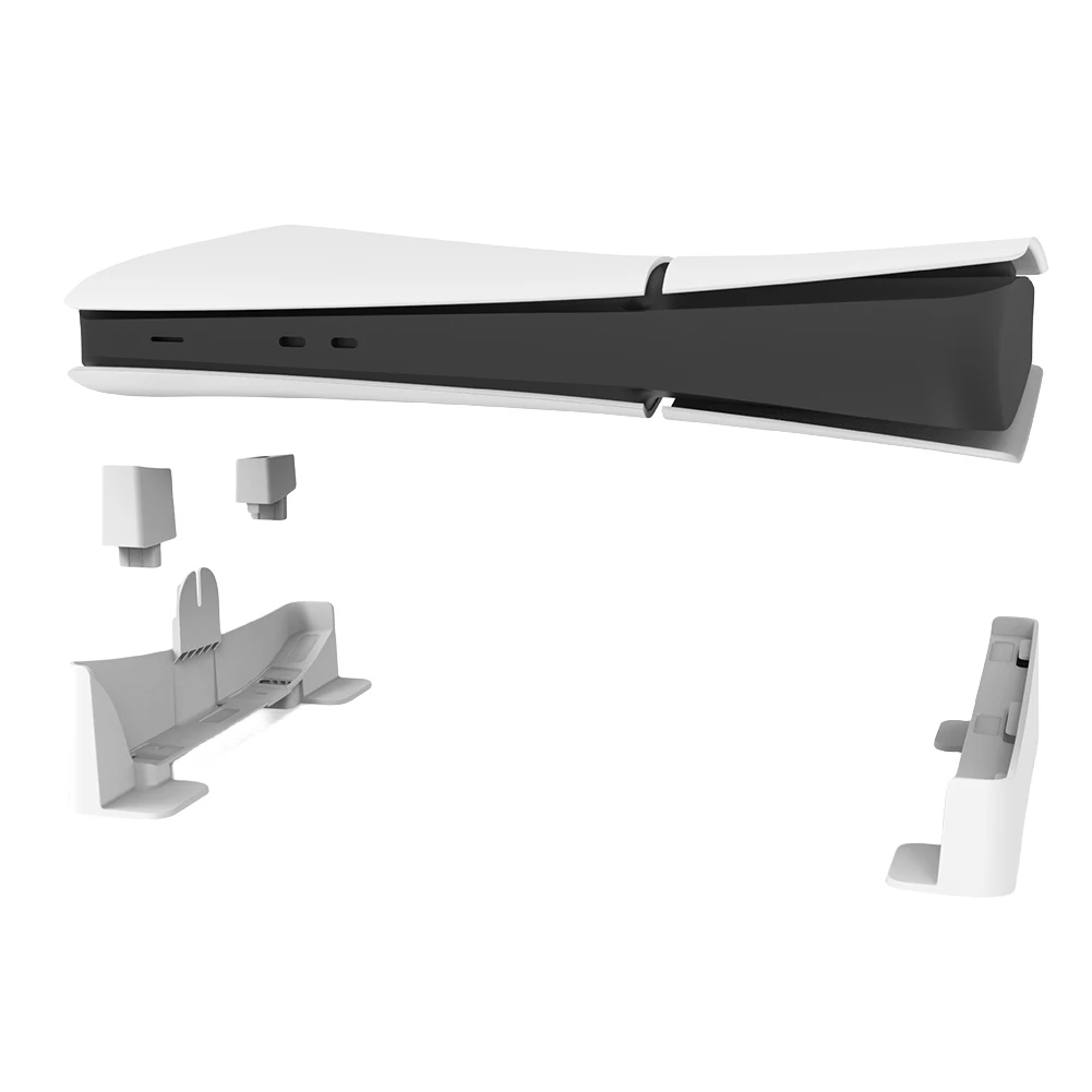 لقاعدة وحدة التحكم النحيفة PS5، حامل عرض ثابت، حامل أفقي، ملحقات توفير المساحة للبلاي ستيشن 5 سليم