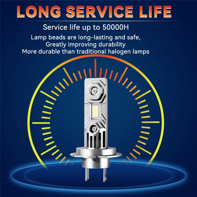 LICE-オートバイ H7 LED ヘッドライト電球 30000LM H7 LED ヘッドライト電球 6000K 12V 車のフォグランプ