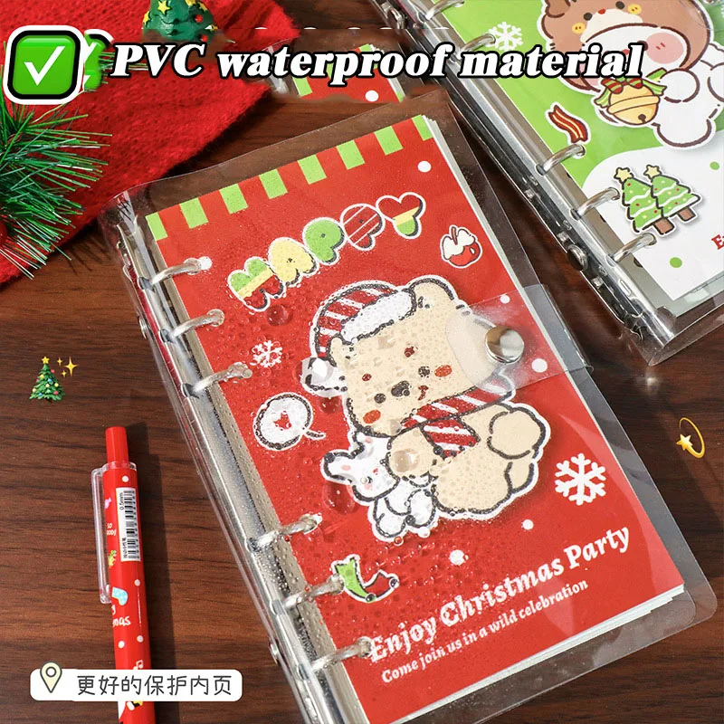 1 PCS Kawaii Christmas loose-leaf Detachable Notebook Cartoon Notepad Diary Planner Student Learning Stationery School Supplies