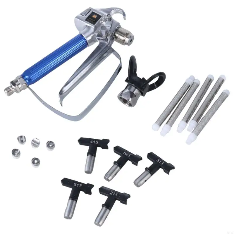 M4yc 12pcs pistole senza airless pistole a spruzzo vernice airless con guardia ugello