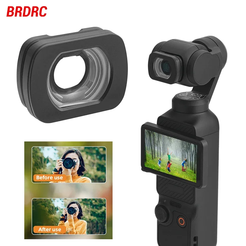 BRDRC Wide-Angle Lens Filter for DJI Osmo Pocket 3,112° Capture More In Every Frame Handle Gimbal Camera Accesories