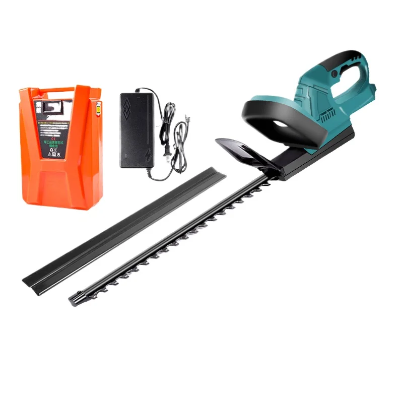 Rechargeable electric hedge trimmer, wireless and portable, high power, long battery life, widened and thickened, wear-resistant