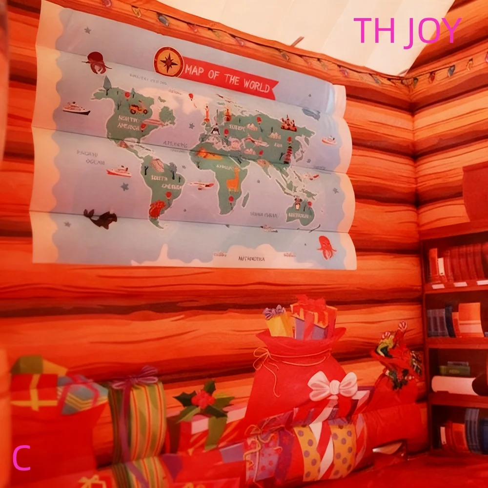 fast air ship to door,Christmas Decoration Inflatable Tent Inflatable Santa Claus Christmas House